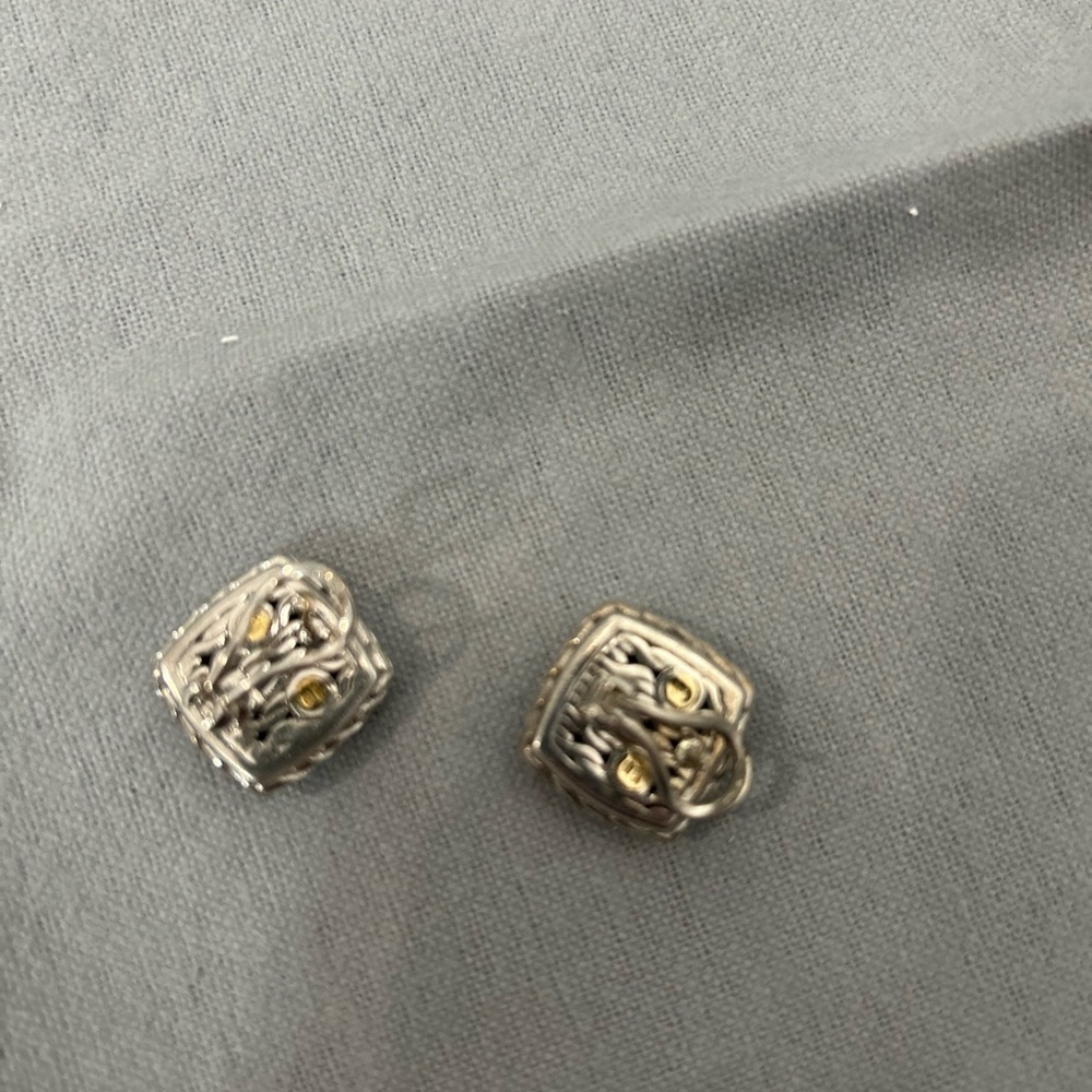Elegant Silver and Gold Women's Earrings